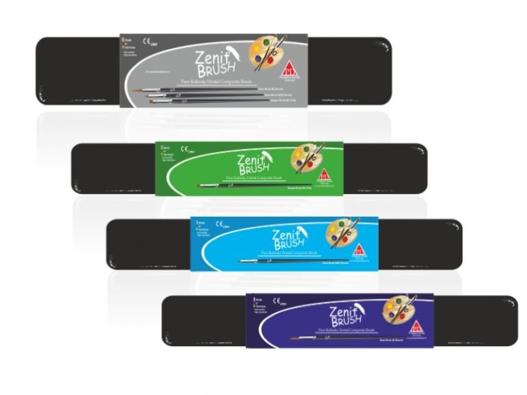 ZENIT BRUSH Pure Kolinsky Dental Composite Brush Set President